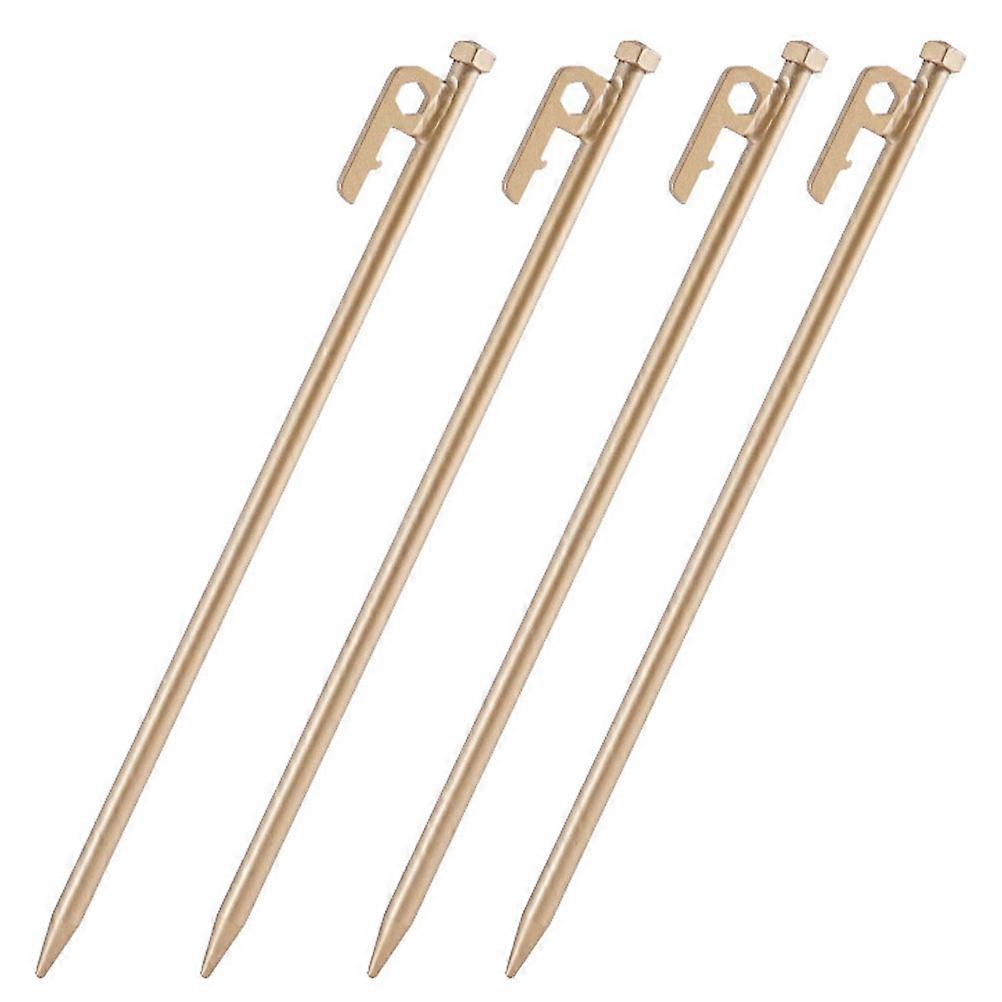 Camping Tarp Pegs Stainless Steel Tent Stakes Ground Nail For Tent Awning Canopy Campers 25X0.8X0.8cm 4Set