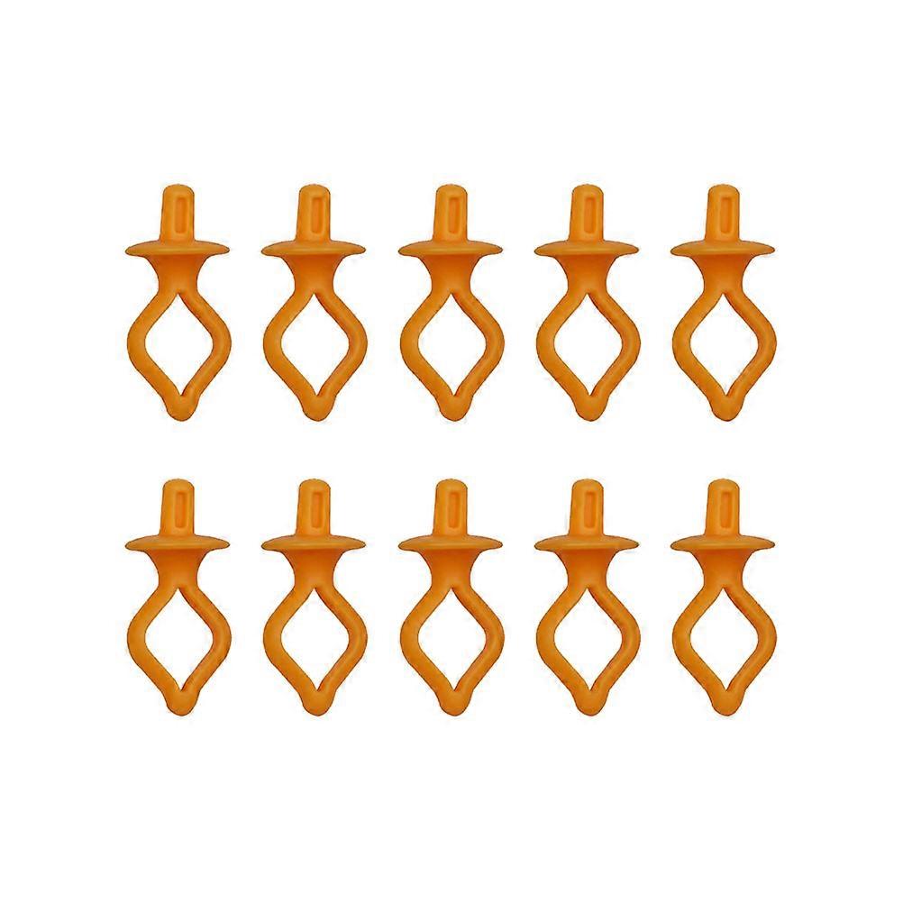 Bobbin Clamps Holders Thread Wrapped Spool Clips Sewing Machine Accessories Orange 4 x 2 x 2 cm Durable 10Pcs