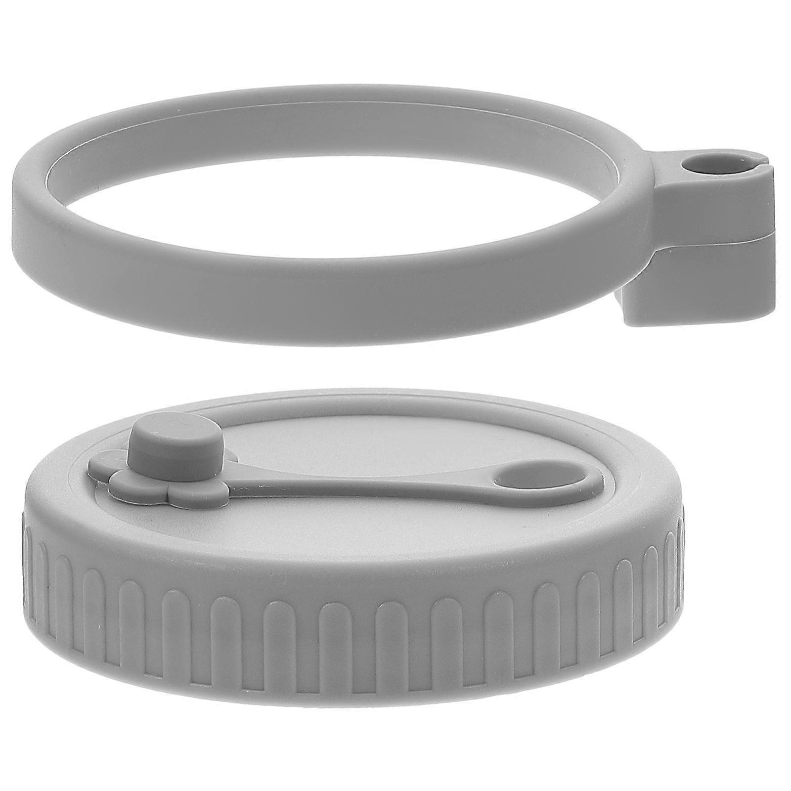 Lid for Mason Bottles Gray Silicone Fresh Keeping 1 Set