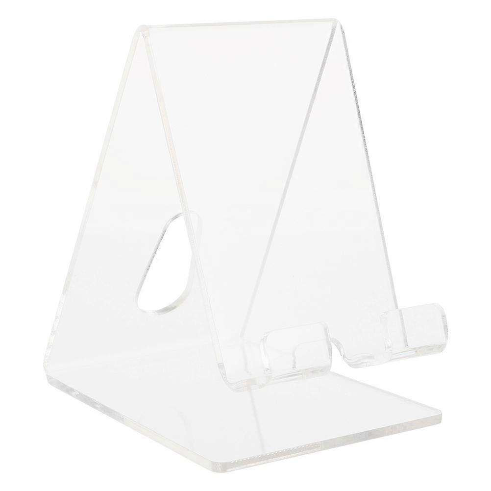 Thickened Acrylic Transparent Phone Stand Holder for Smartphones – Compact & Lightweight Display Stand for Home, Shops, and Malls