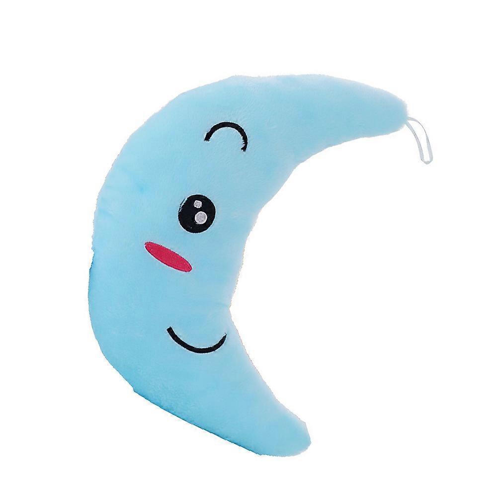 Led Pillow Color Changing Moon Shape Glow Cushion Kids Home Use 37.00X25.00X10.00CM 1Pcs