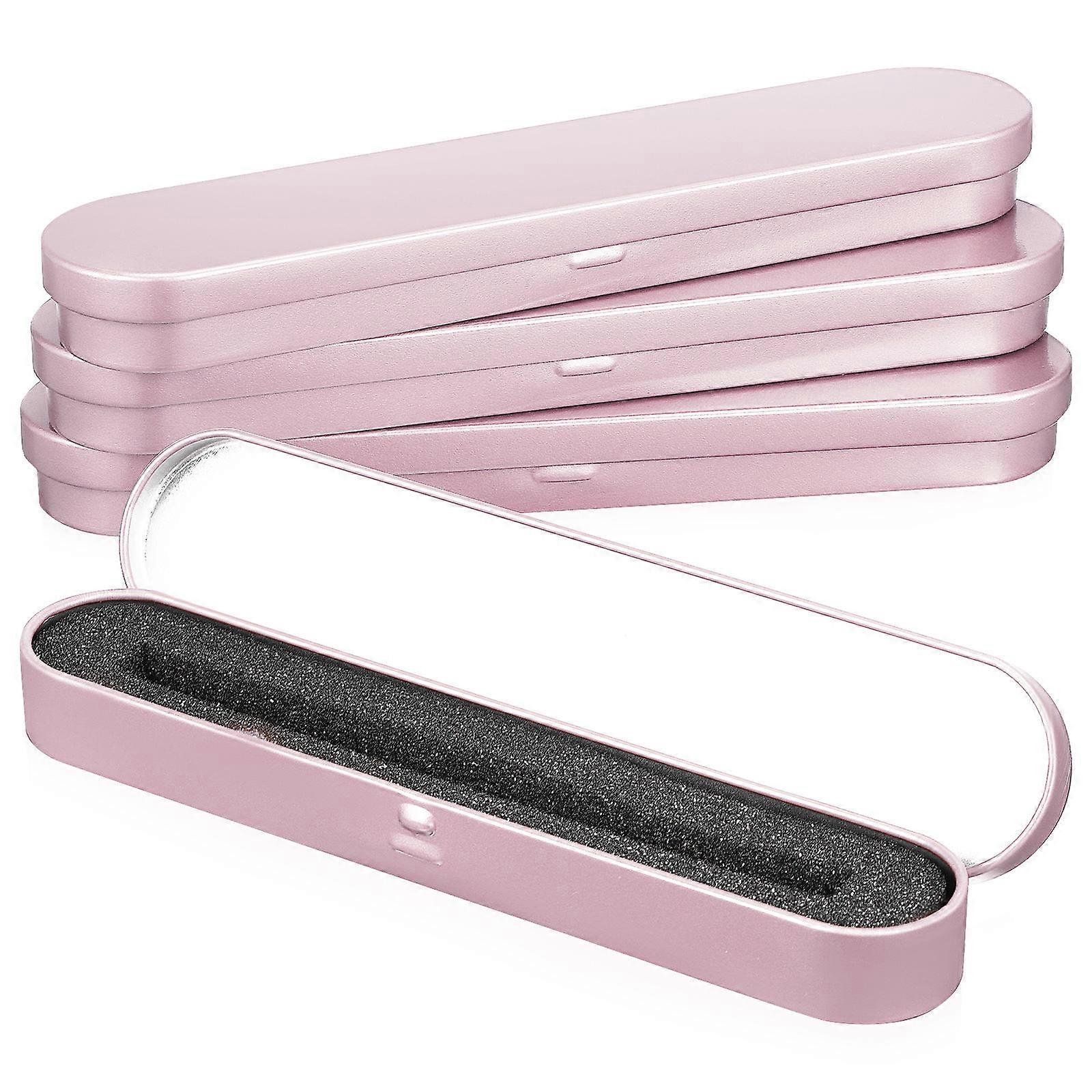 Empty Pen Box Travel Office Organization Pen Storage Box with Lid Small Pencil Box 4Pack