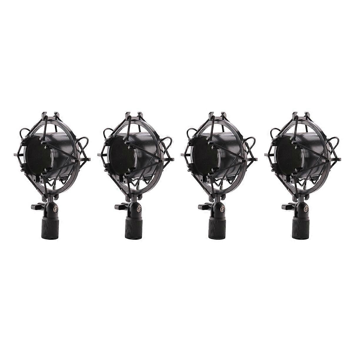 4X Universal 3KG Bearable Load Mic Mikrofon Mikrofon Shock Mount Clip Hållare Stativ Radio Studio Ljud Recor