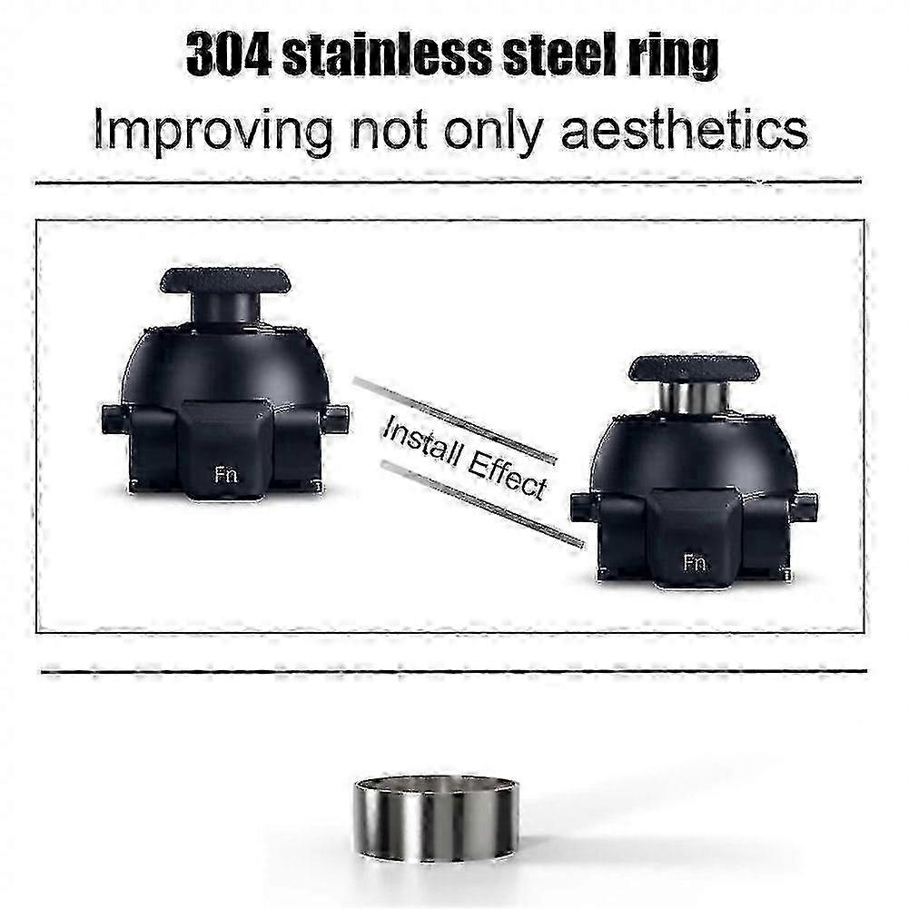 For Ps5 Edge Controller Modifikasjonssett Håndtaksbeskyttelsesring-4 stk glatt ring-