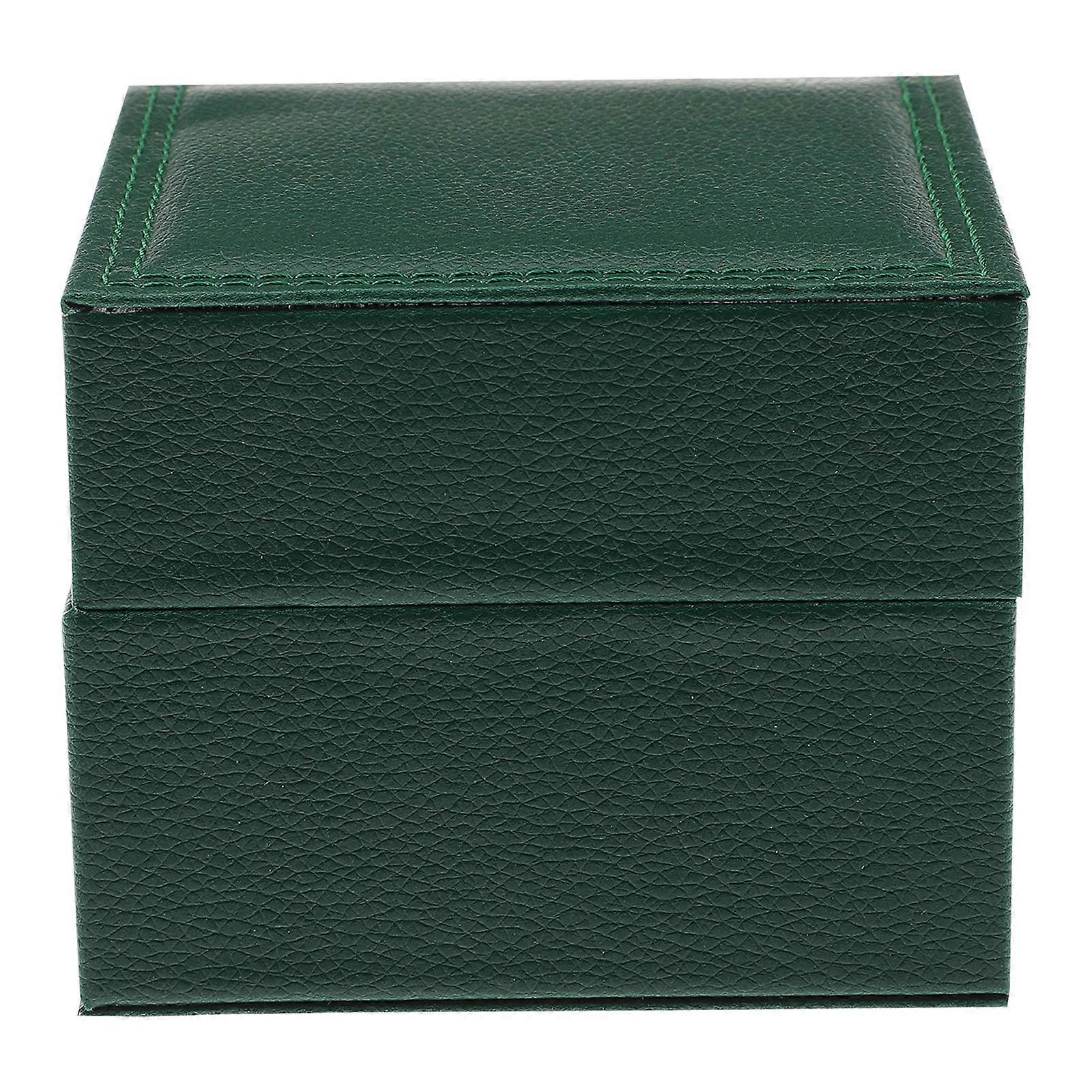 Small Watch Box Scratch Wrist Watch present Box Pu Leather Portable Watch Case For Men And Women Travel 1Set