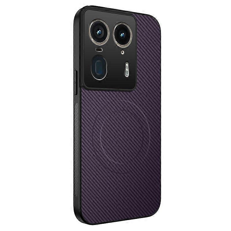 For Motorola Edge 50 Ultra 5G Case Compatible with MagSafe WANLONFENG TQ Series Carbon Fiber Texture