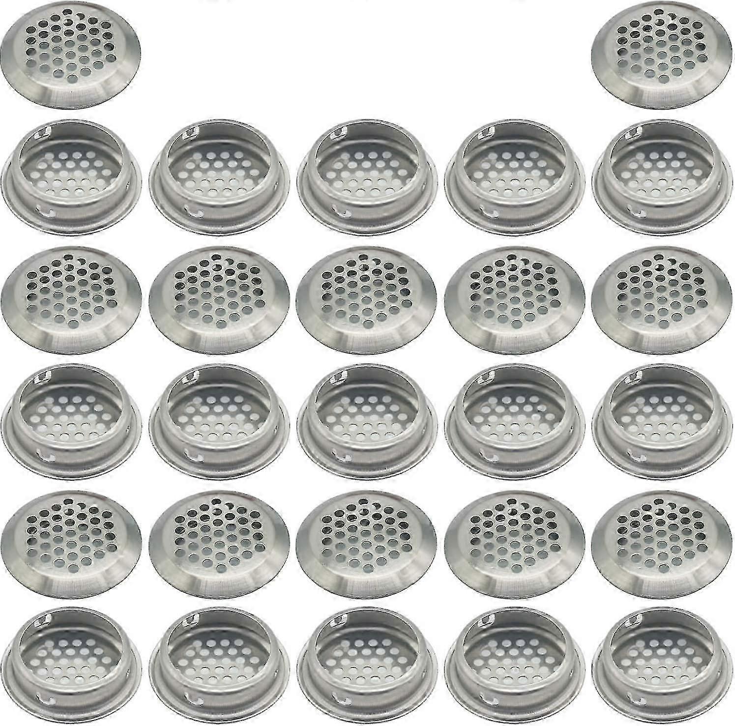 27 Pieces 35mm Round Mesh Breathing Ventilation Grille for Kitchen