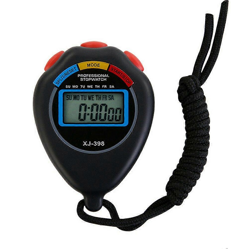 Chronograph Timer With Large Display, Multi-function Sportwatch For Wide Applications, Easy To Set Silent Operation Stopwatch