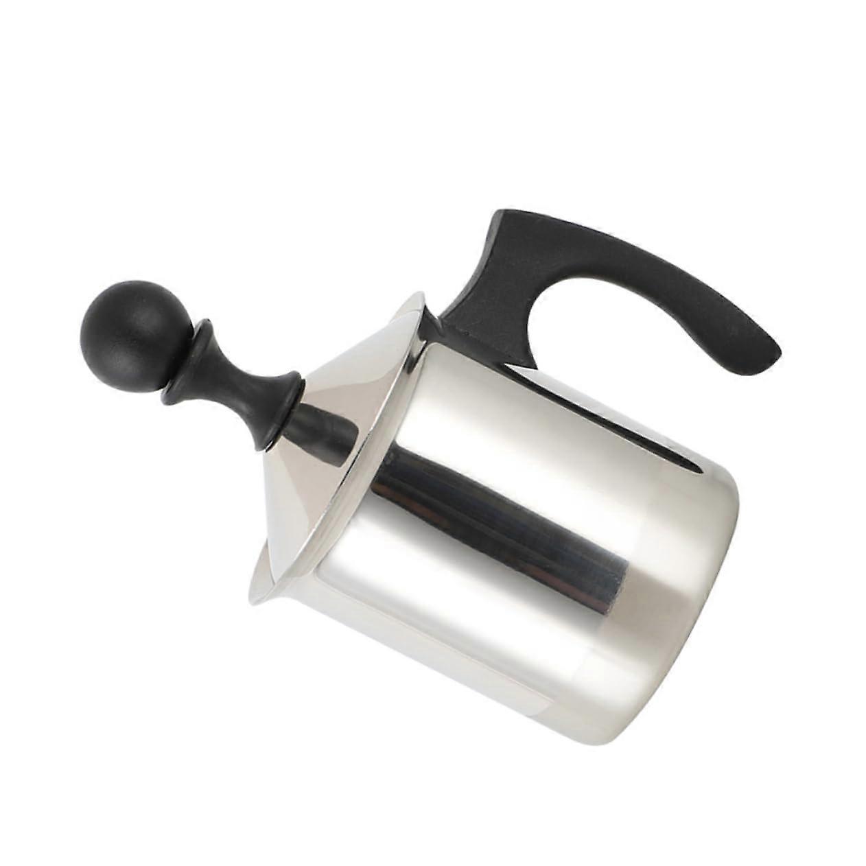 Milk Frother Hand Mixer Mini Stainless Steel Mixer for Smoothies, Espresso, and Creamy Coffee in Cup and Jug