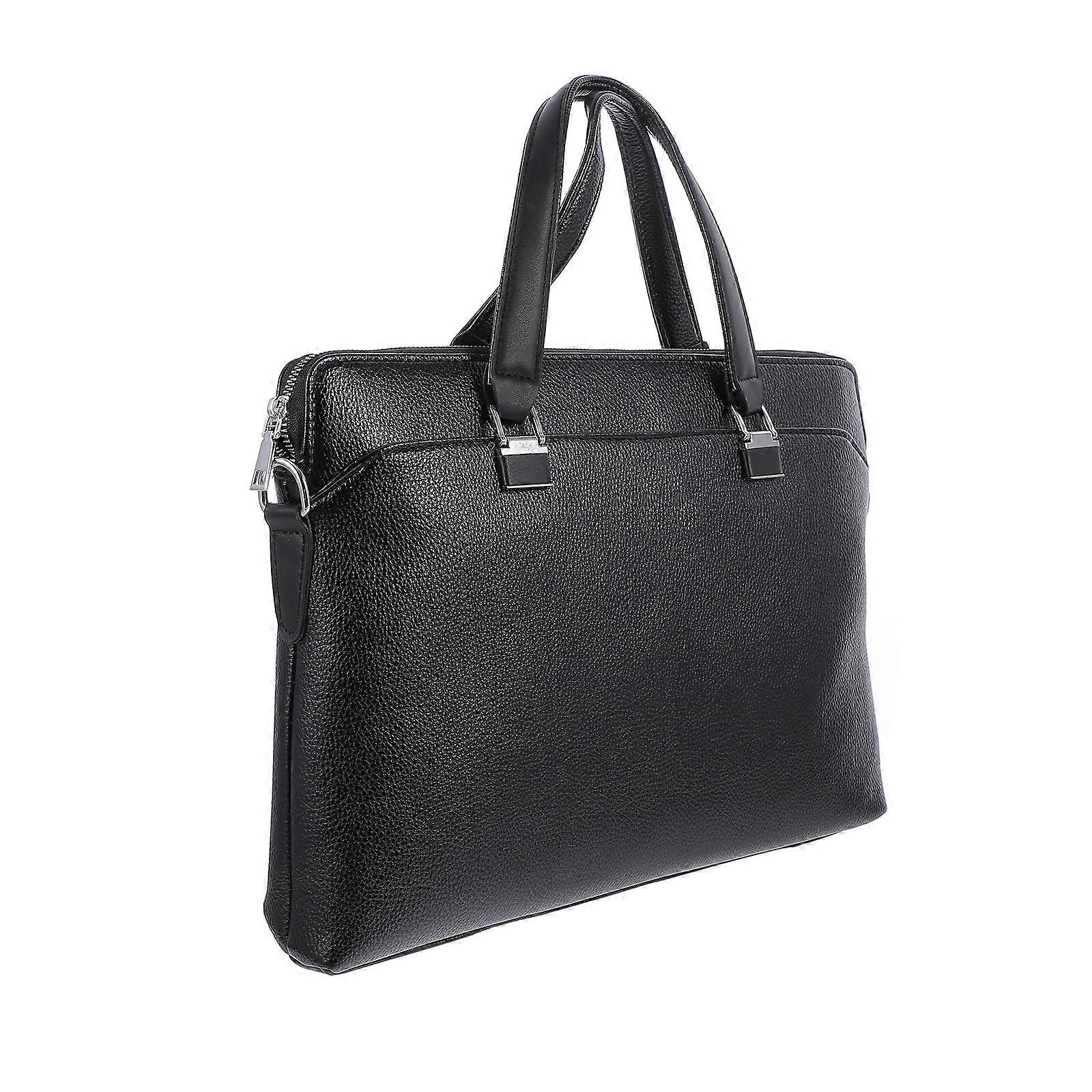 PU Briefcase Laptop Bag for Men – Stylish Business Portfolio with Crossbody Strap, Durable & Versatile Design for Daily Use & Travel