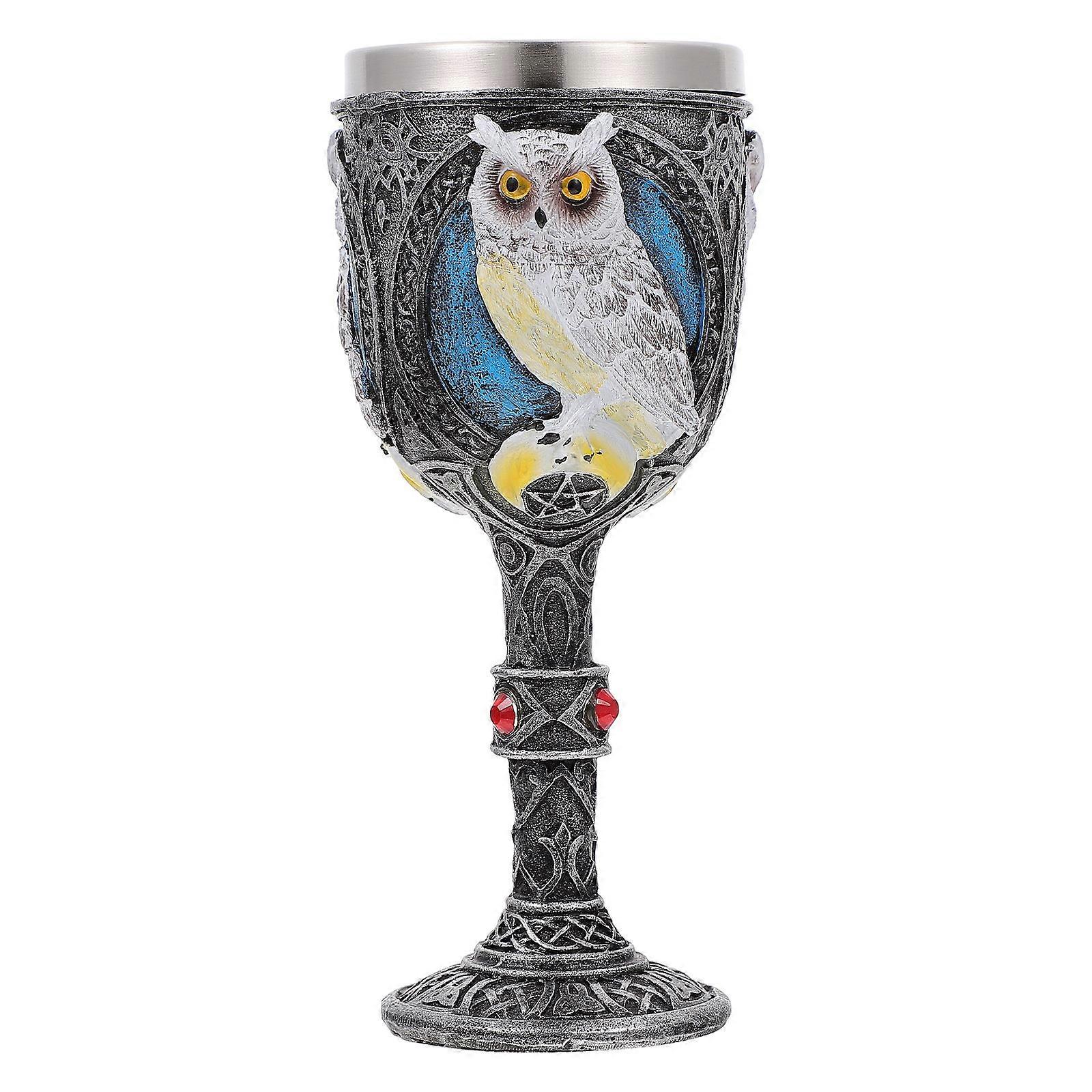 Creative Owl Goblet for Storage Use and Practical with Craftsmanship 1pc Assorted Color