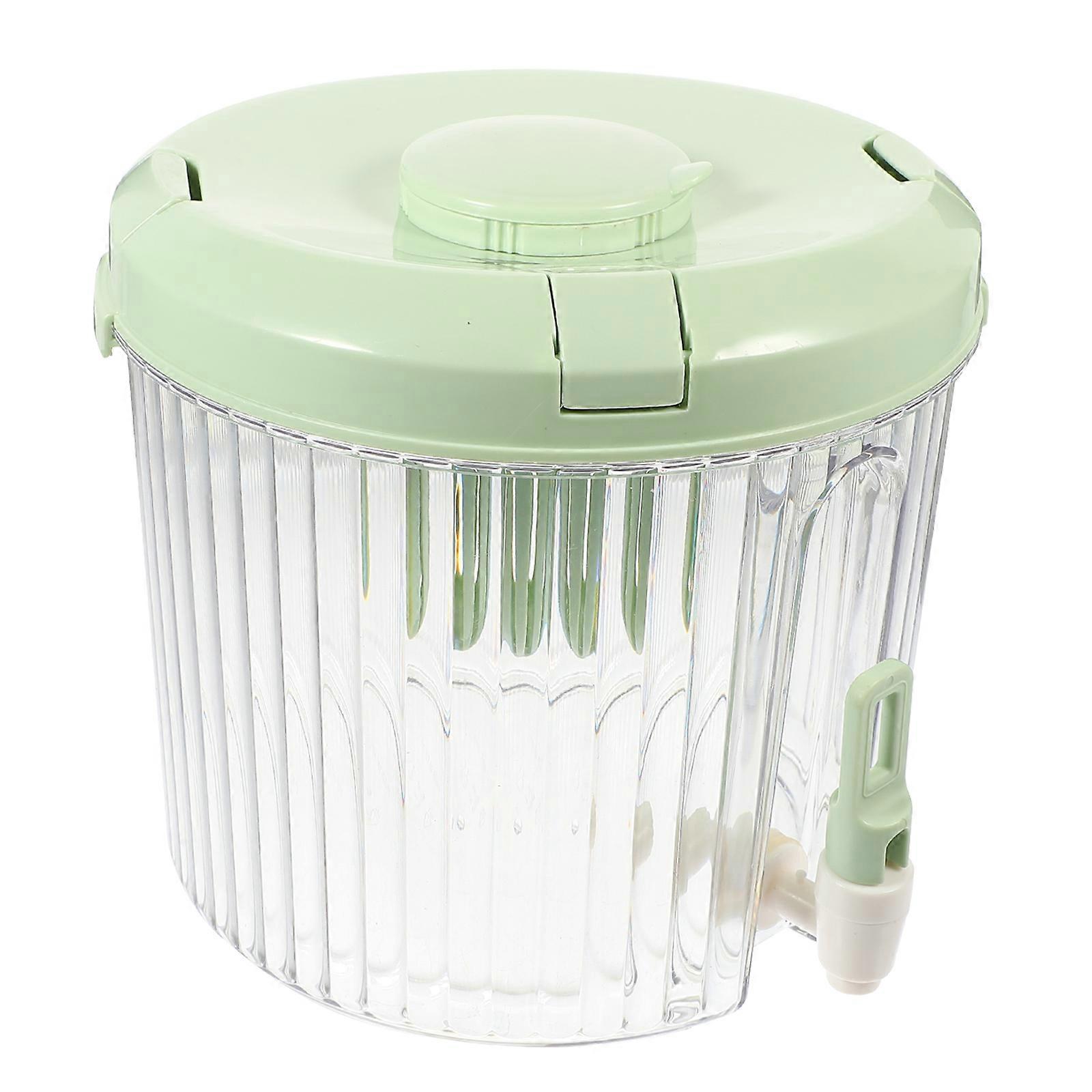 Water Dispenser Fridge Light Green Color Round Shape For Family 8.06X8.06X7.47 In 4L Capacity Temperature Resistance 1 Pcs