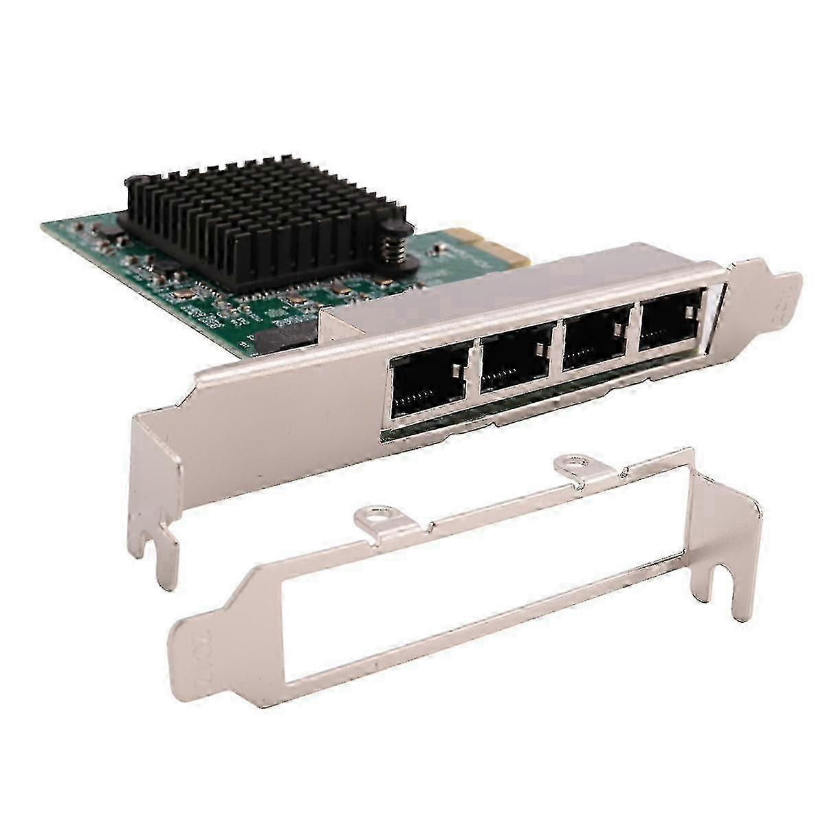 Network Cards Network/Ethernet/Lan Adapter PCI-E Network Card Realtek RJ45 Internet Ethernet Gigabit 4 Port Network Card JP