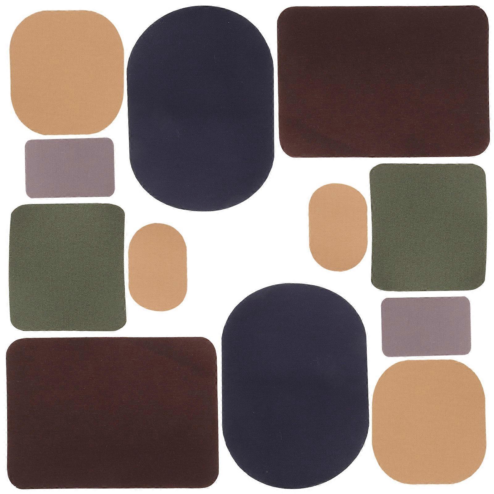 Clothes Patches Decoration Sewing Patches Cute Rectangular Shape Assorted Color 17.5X12.5cm Simple Design 30Pcs