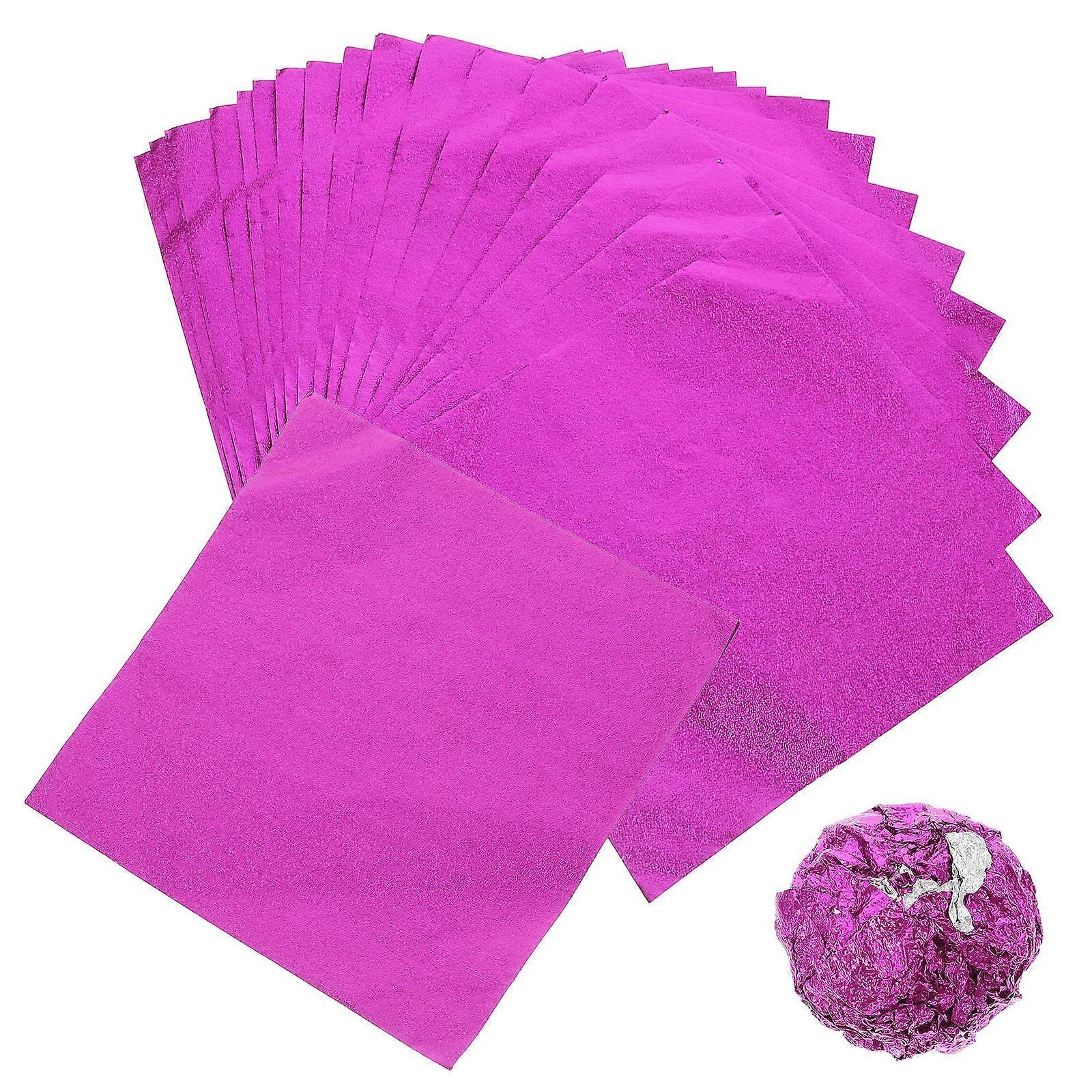 100pcs Square Foil Chocolate Wrappers for Christmas, Weddings & Birthdays – Elegant & Versatile Packaging for Candies and Treats