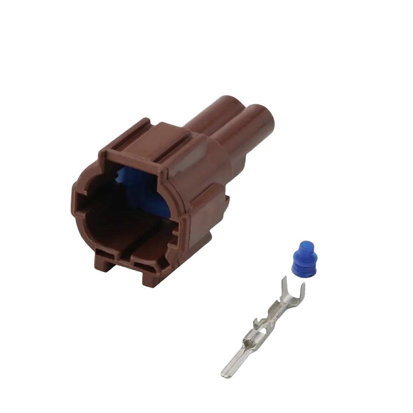 200SET 61880552 61850866 Automotive wiring harness connector terminals 2 pin socket rubber seal (Brown) 2P Brown