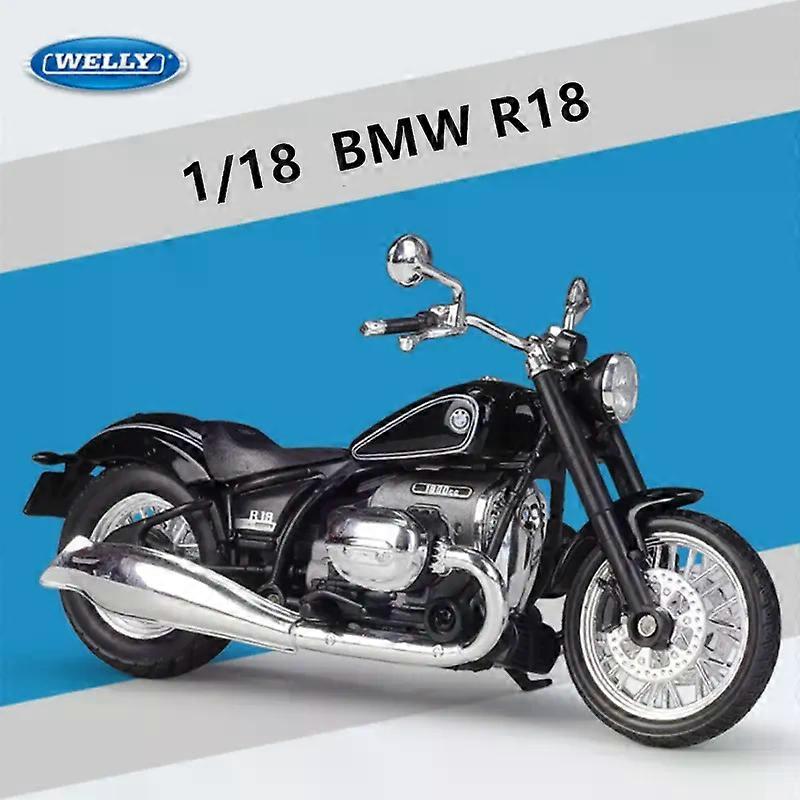 WELLY 1/18 BMW R18 κράμα κρουαζιέρας μοτοσικλέτα μοντέλο προσομοίωσης diecast μέταλλο παιχνίδι δρόμου αγώνα μοτοσικλέτα μοντέλο συλλογή παιδιά δώρα