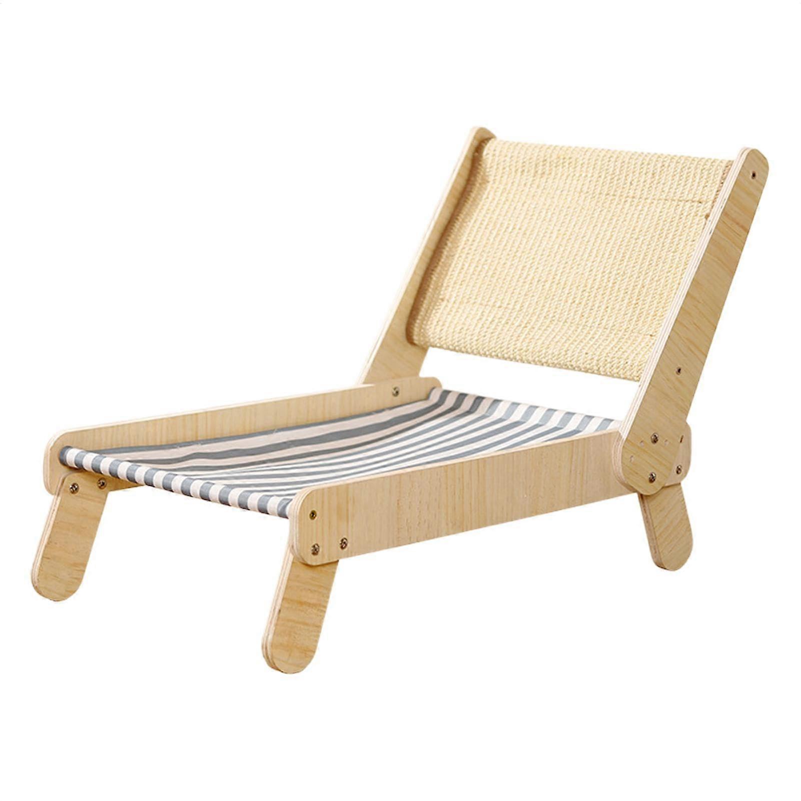 Cat Sisal Lounge Chair, Natural Scratching Pad, 4Position Adjustable Resting Place, Sturdy Sisal Material, Ideal for Small and Medium Kittens, 1000 g