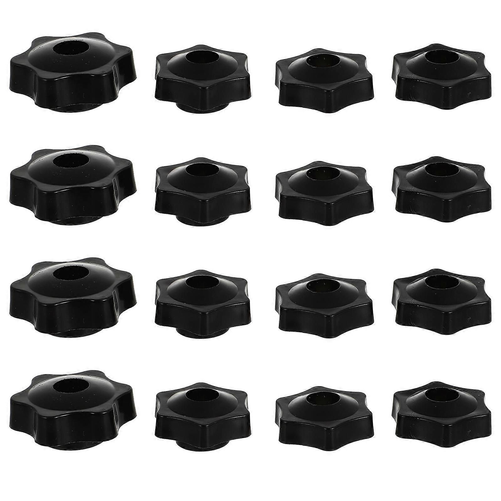 16PCS Clamping Knobs with Threaded Through Holes Corrosion Resistant Machine Tool Handles for Mechanical and Industrial Equipment
