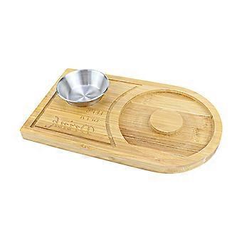 Set di strumenti per pub di bambù artigianali per cocktail bordati di sale e accessori per la miscelazione di cucina organizzati multicolore