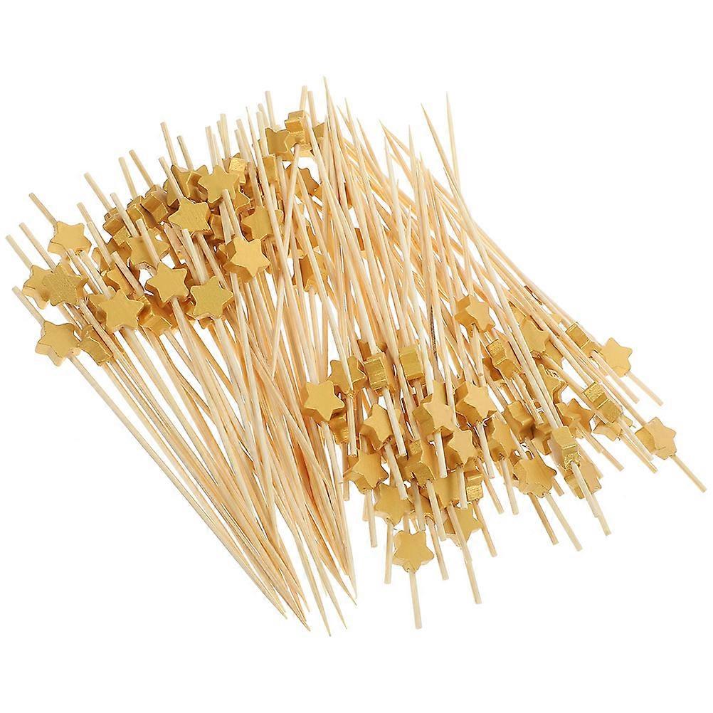 Festive Toothpicks for Appetizers Star Decorative Toothpicks Events Synthetic Material 200Pcs