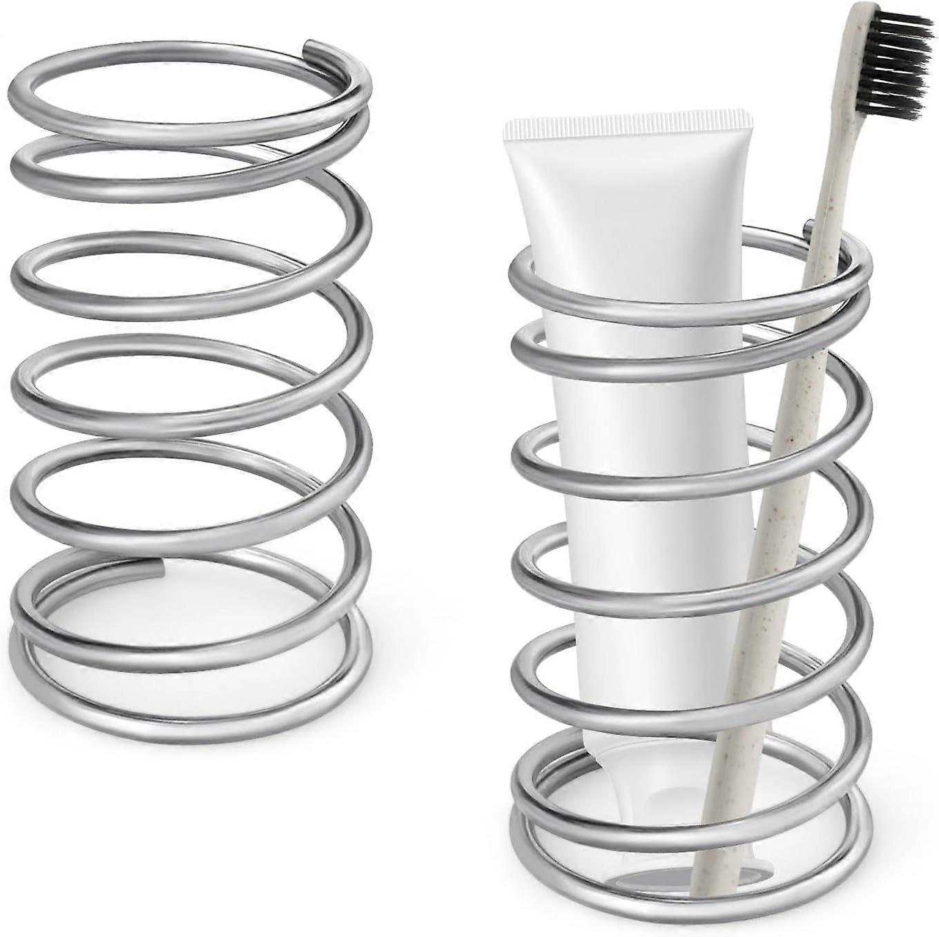 Pack Spring Steel Toothbrush Holder for Bathroom Makeup Toothbrush