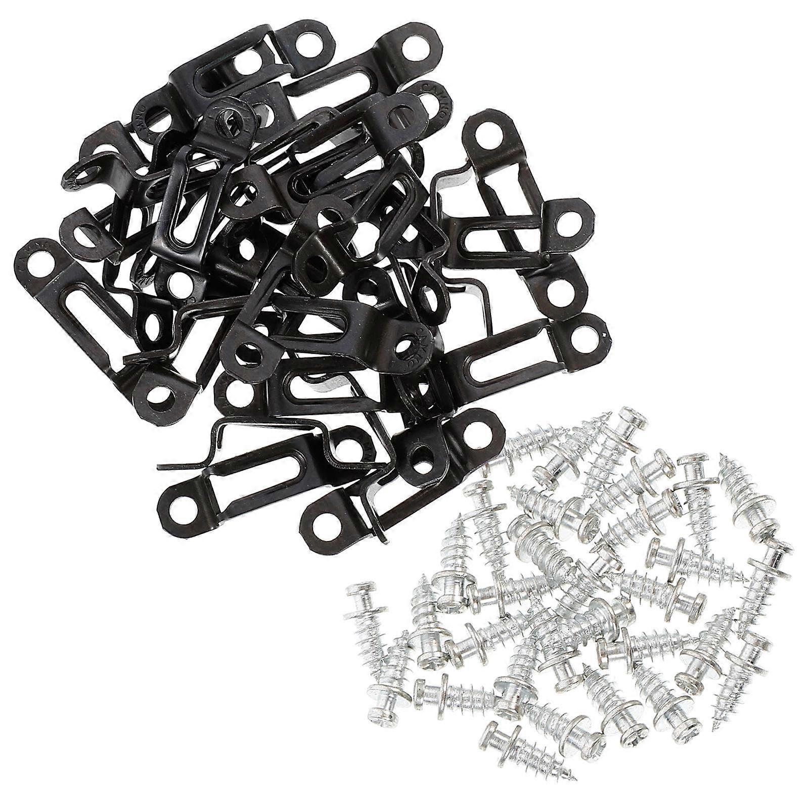 30 Sets Invisible Screw Fasteners for Practical Furniture Connection and Wardrobe Assembly