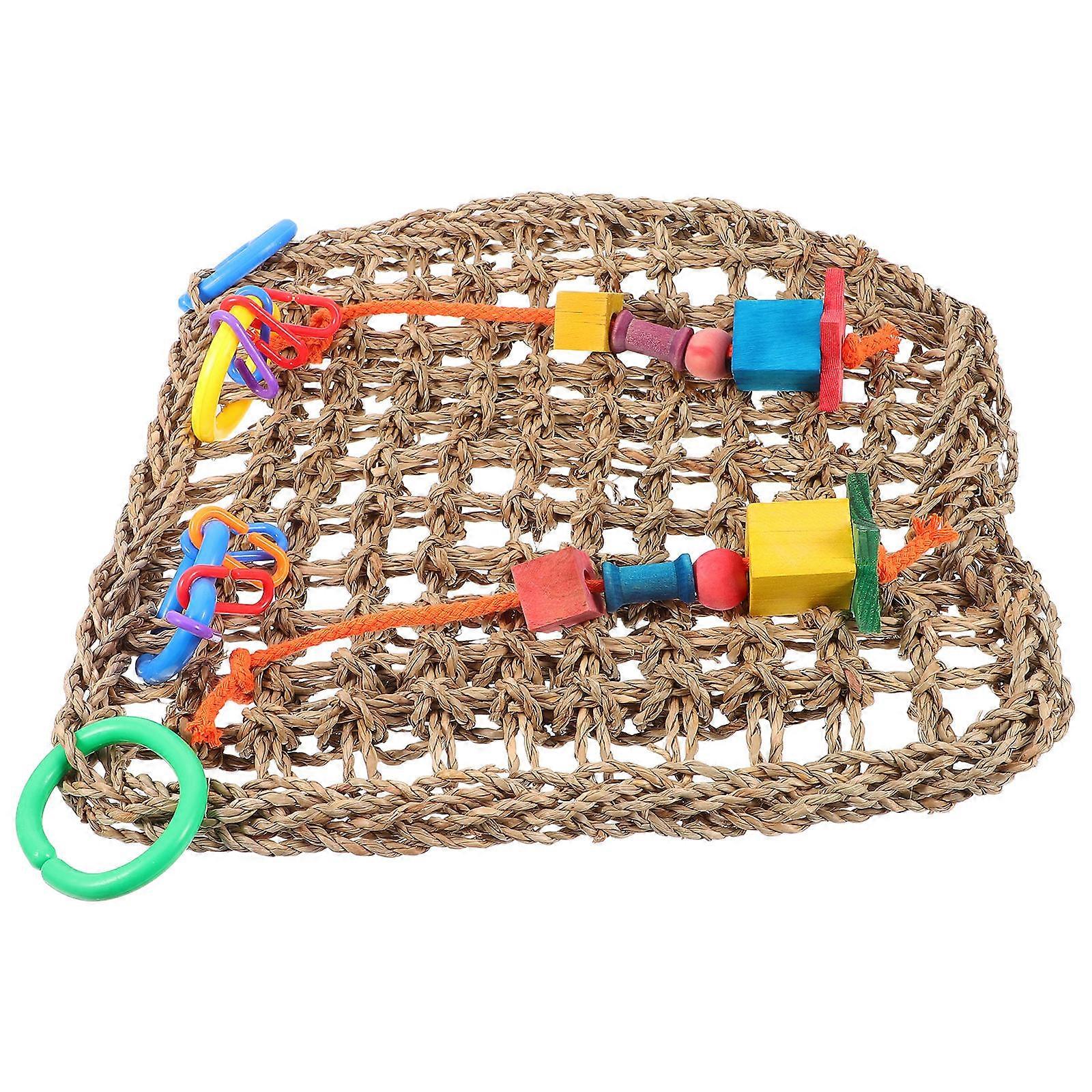 Foraging Toys For Parakeets Pet Chewing Toy 30x30x3.5cm Chewing Encouraging Exercise 1Pack