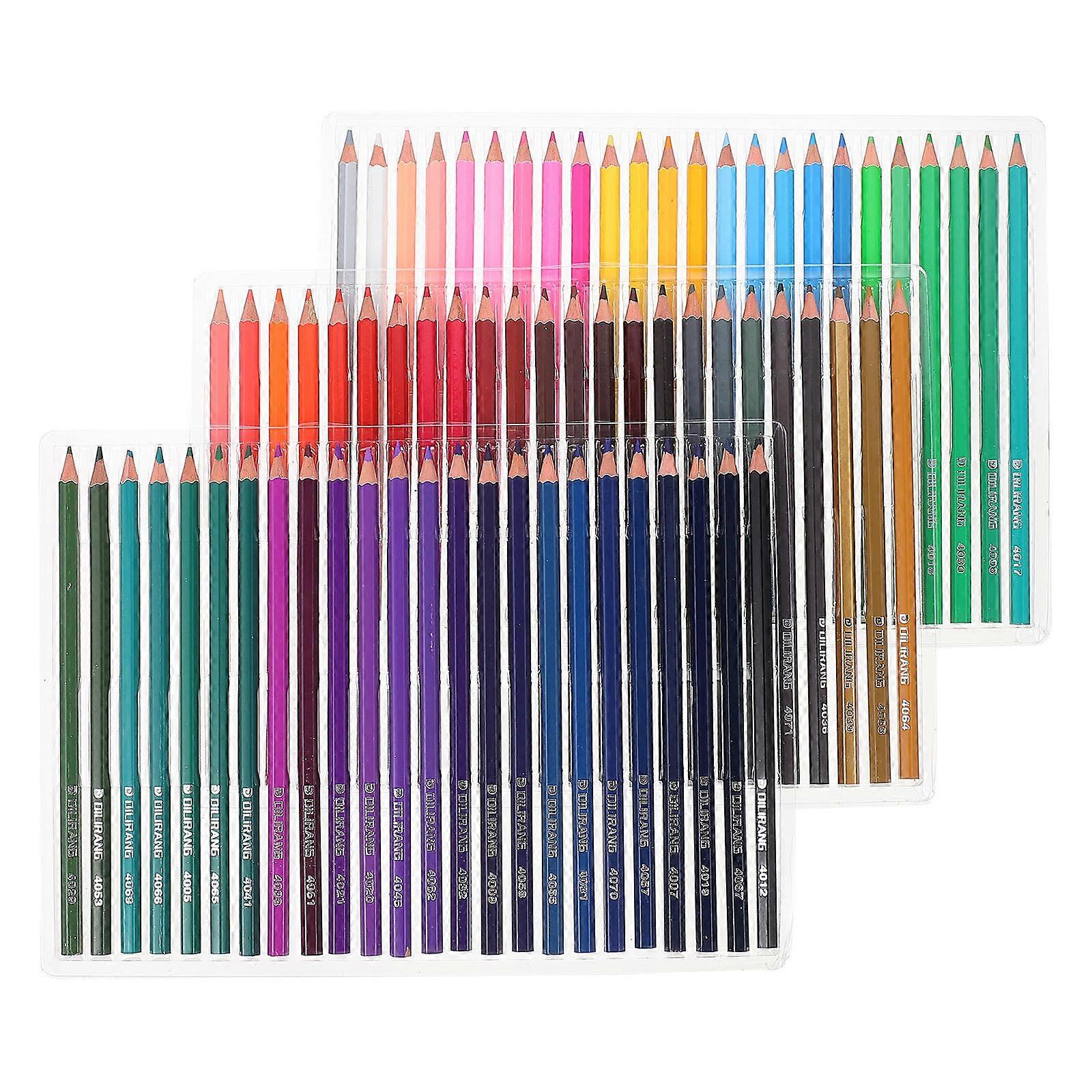 Pastel Colored Pencils Set of 72 Colors Assorted Ideal for Drawing Writing and DIY Use
