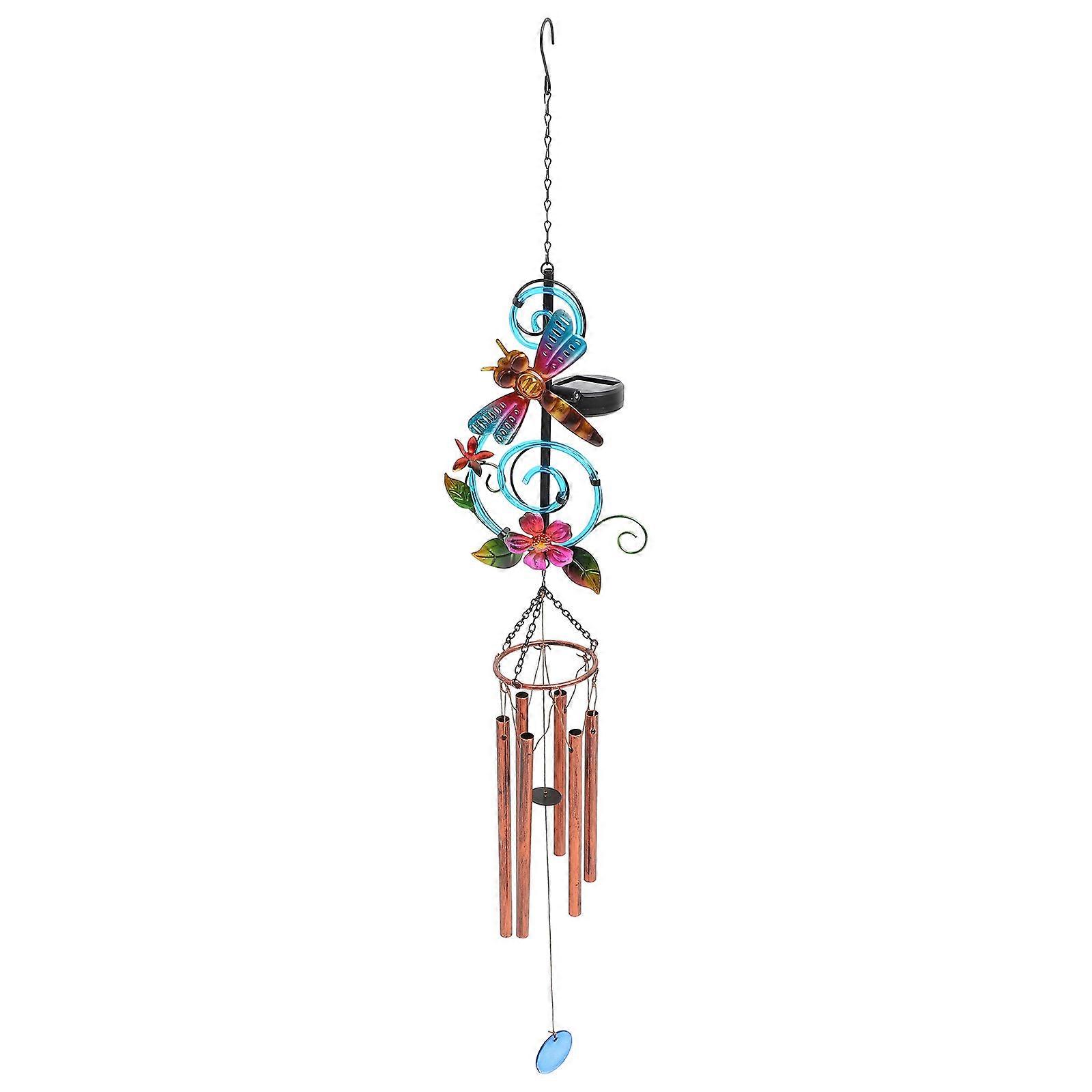 Luminous Wind Chime Decorative Wind Chimes Hanging Decor Multi Colorful Pleasant Sounds 39×5.9×5.9in 1Pcs