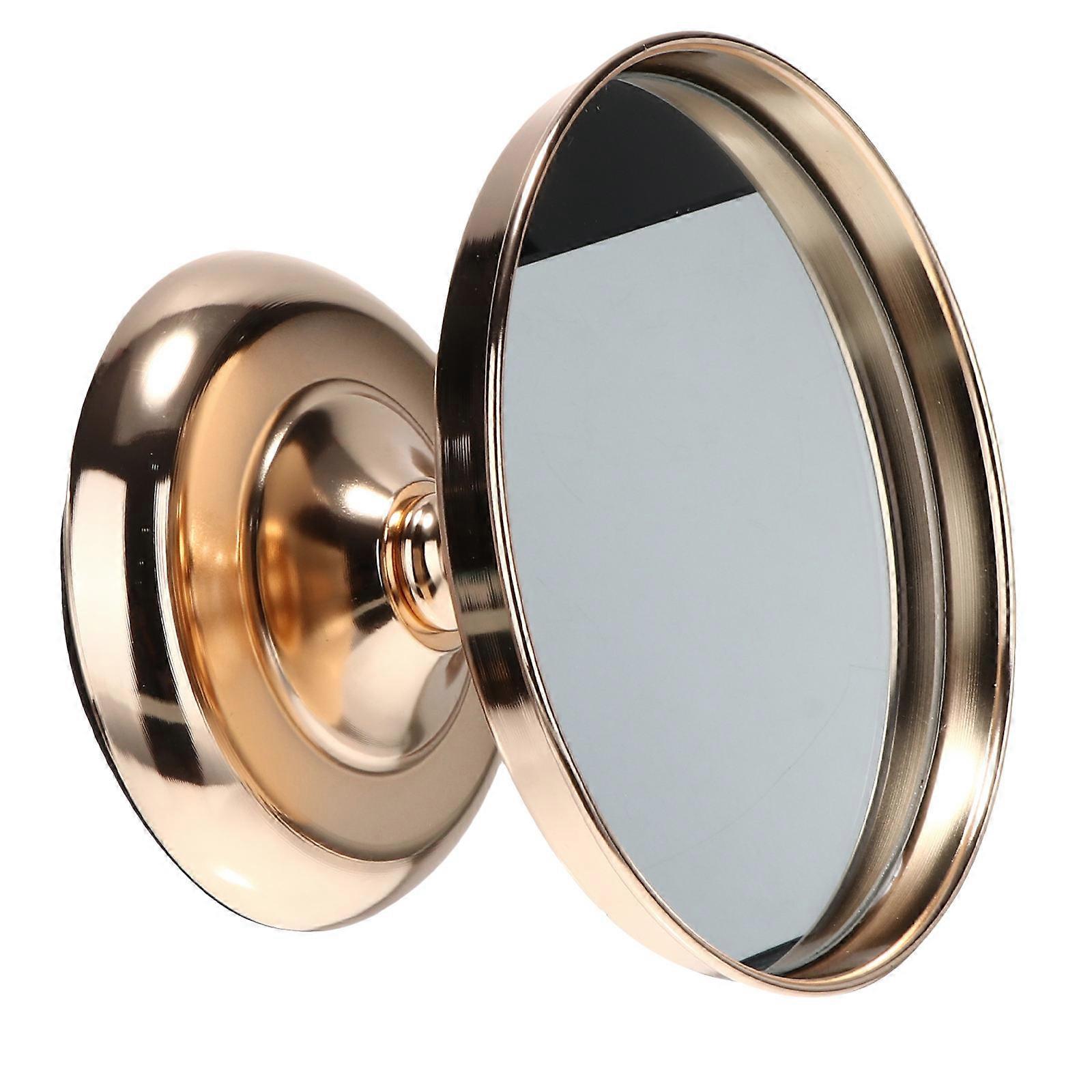 Wedding Cake Display Stand Wrought Iron Cake Rack Mirror Surface Golden 21x21cm Storage 1Set