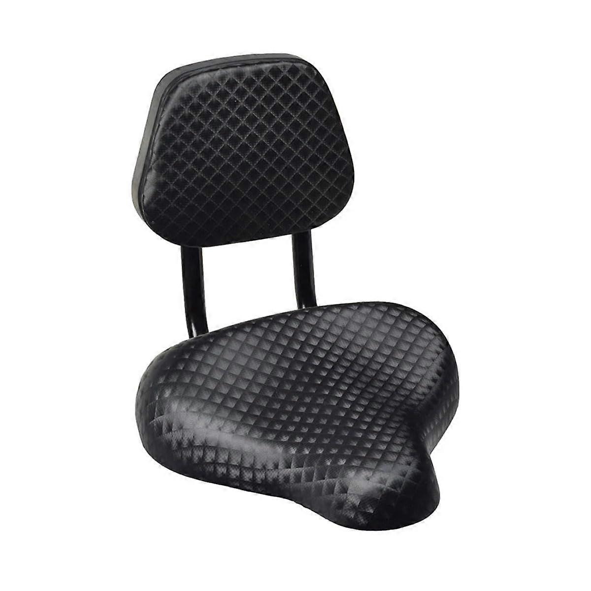 Bicycle Seat with Backrest for Men and Women, Soft Comfortable Scooter Saddle, Universal Fit Bike Cushion