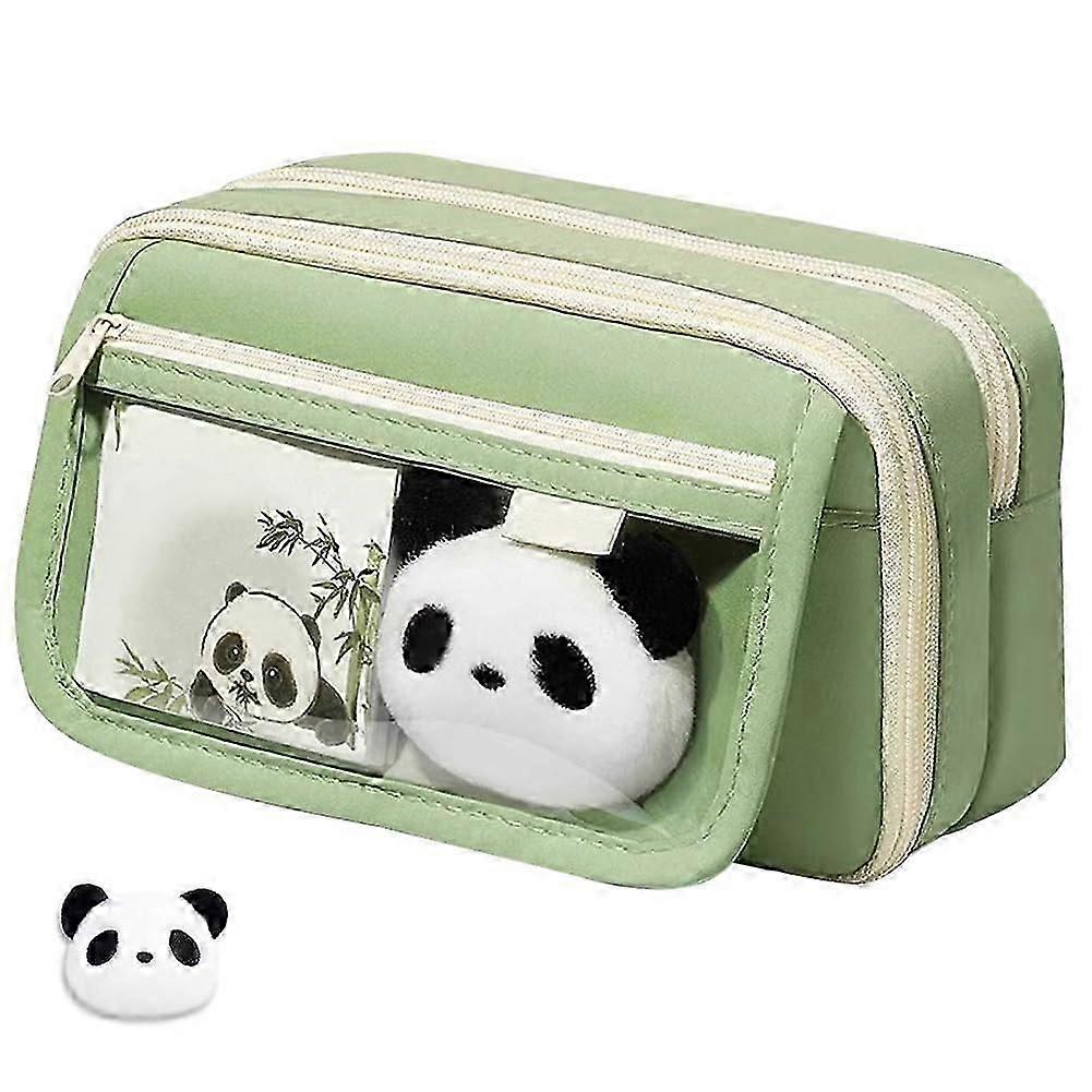 Stylish Panda-Themed Pencil Case for UK Students - Large Capacity & Multi-Layer Design