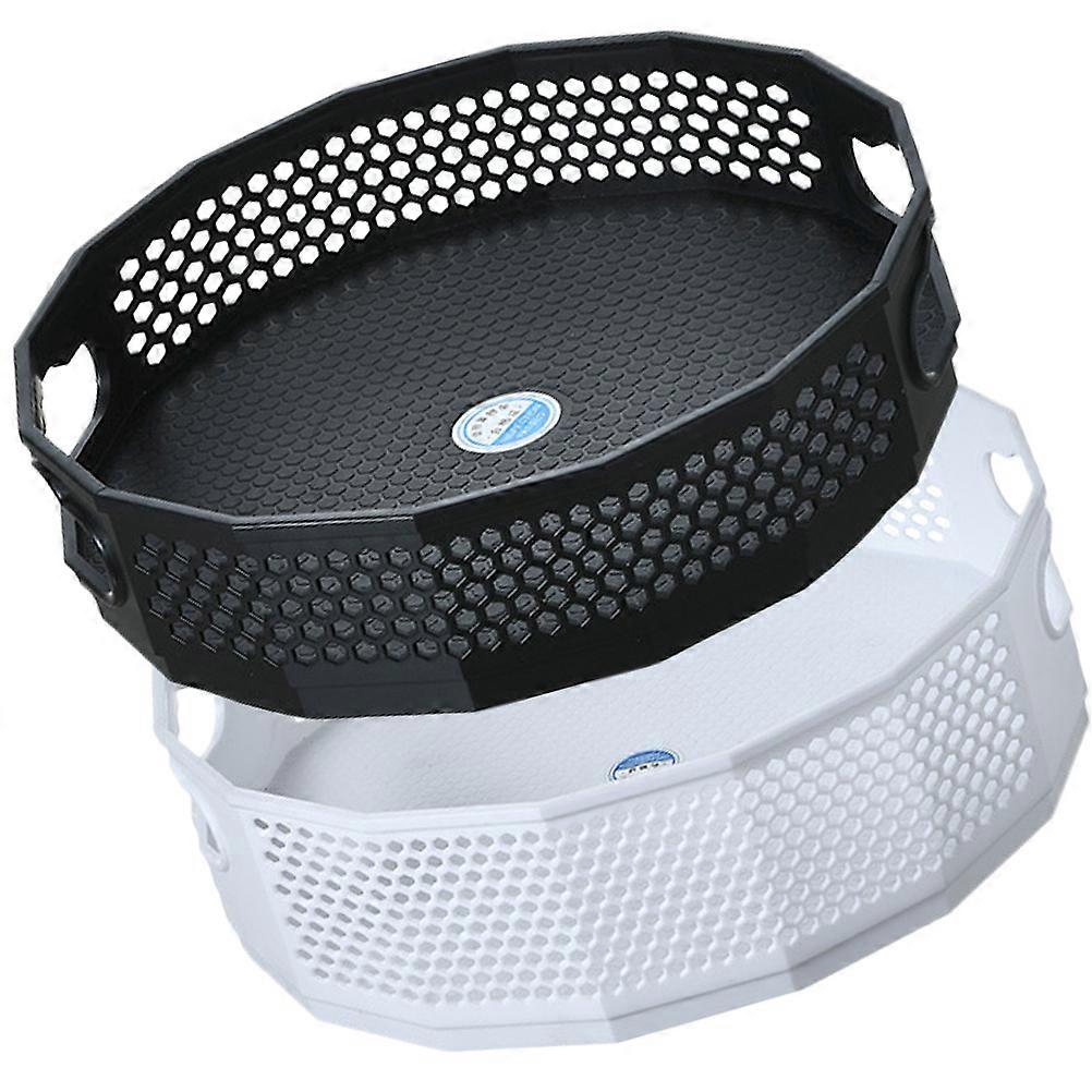 Multi-Function Spice Turntable Cabinet Spice Rack Round Shape Rotatable Kitchen Supplies 2Pcs