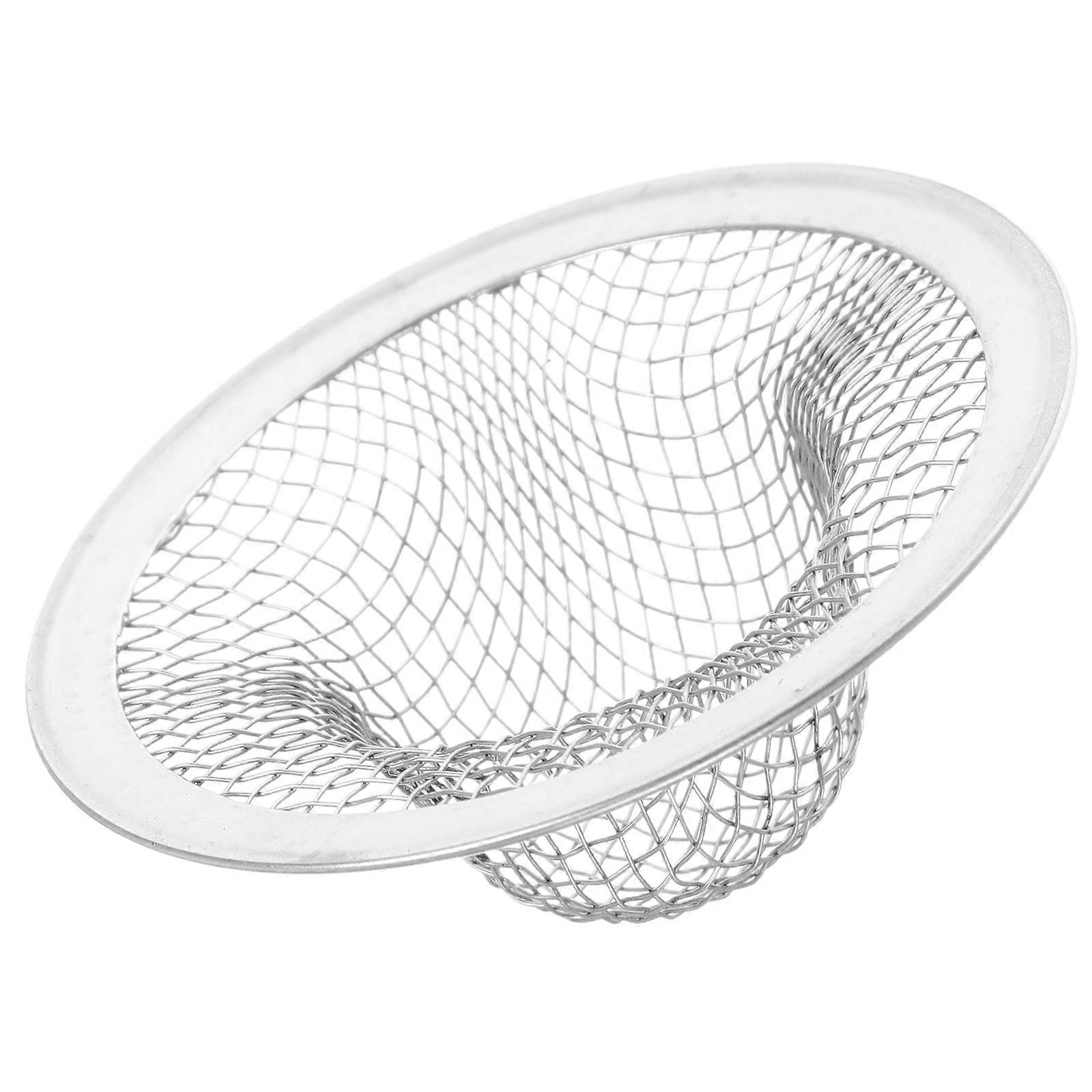 Durable Leak Proof Drain Strainer Mesh Filter for Bathroom Sink and Bathtub – Wide Edge Hair Catcher for Debris Blocking and Secure Fit