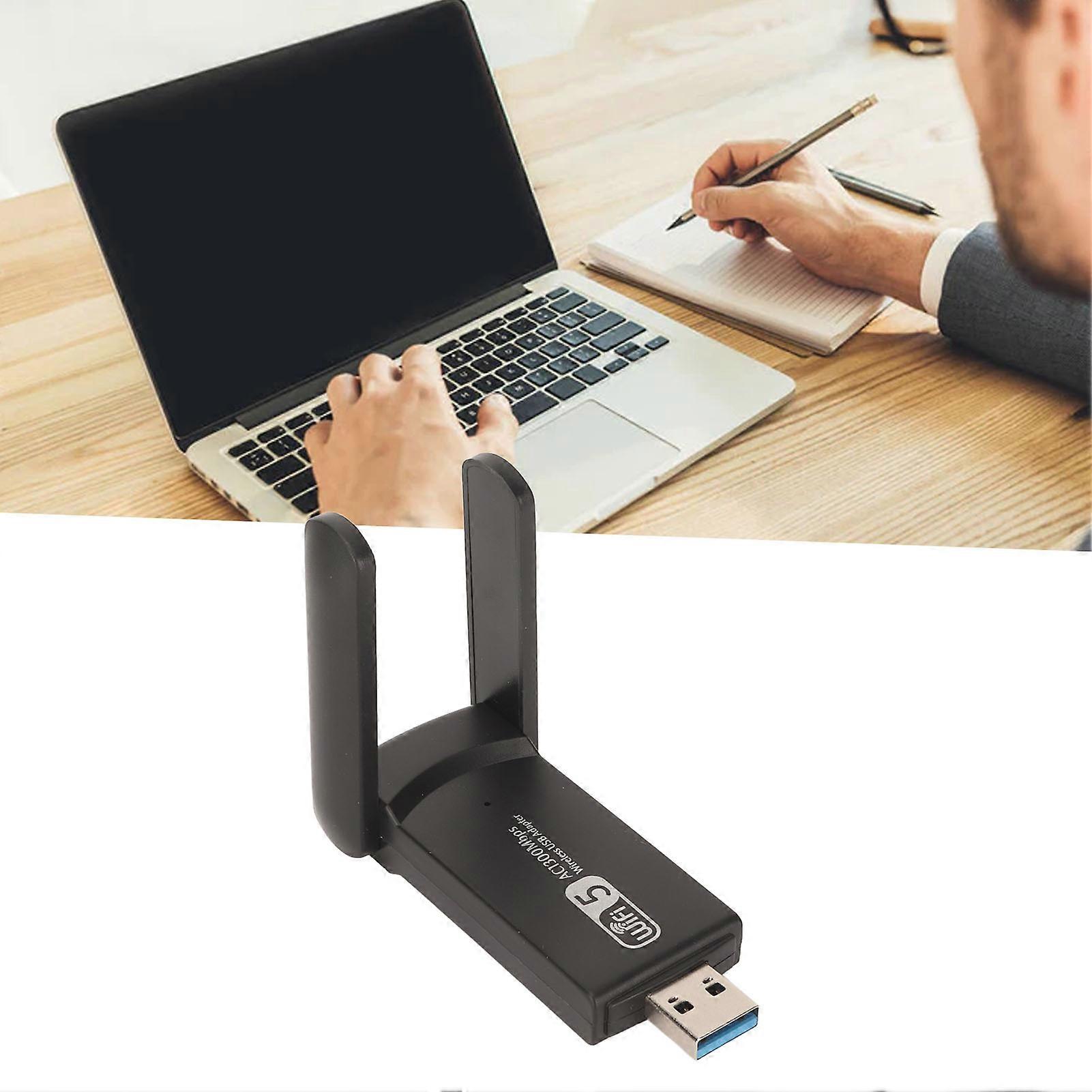 USB WiFi Adapter Professional 1200M 2.4G 5.8G Dual Band Gigabit Laptop Network Card for Desktop Computer 