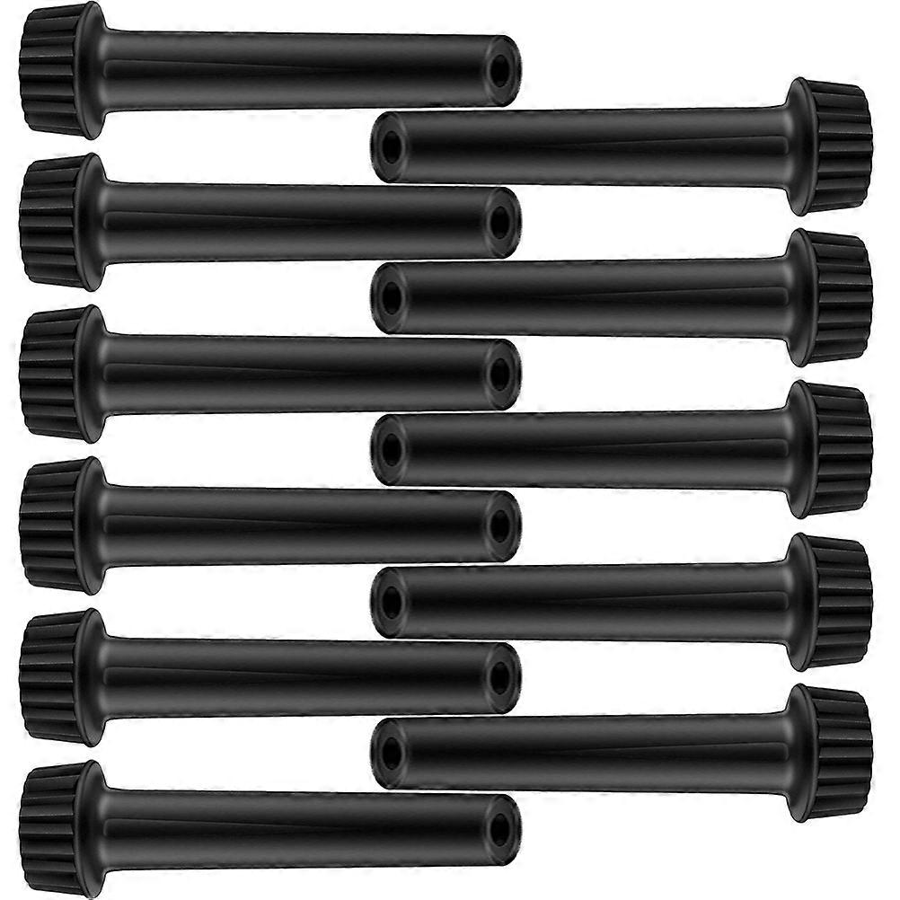 Lamp Knobs Replacement Floor Lamp Turn Knob 5cm Black Plastic Office Use 20Pcs