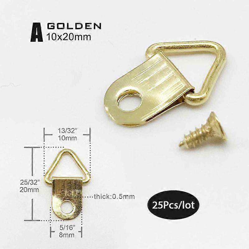 25Pcs Mirror Frame Hanger Artwork Po Wall Hook W/Screw