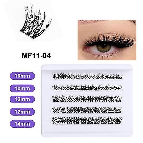 5D Segmented False Eyelashes - Wispy Tip Design MF11-04