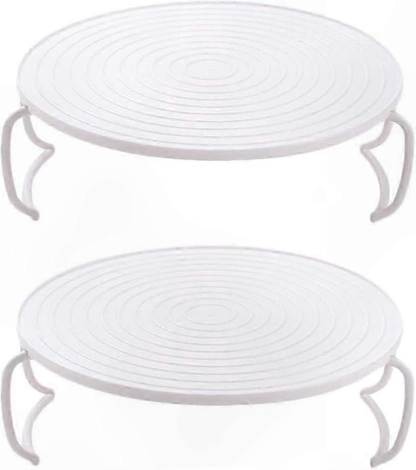 2-Pack Microwave Plate Stacker Rack Plastic Oven Tray for BaconFrozen Snacks Cooking Essentials
