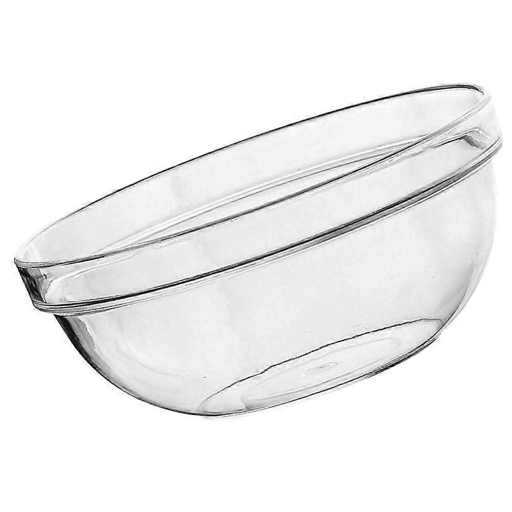 Transparent PC Salad Bowl for Home Use Suitable for Snacks Fruits Vegetables 7.87 Inches