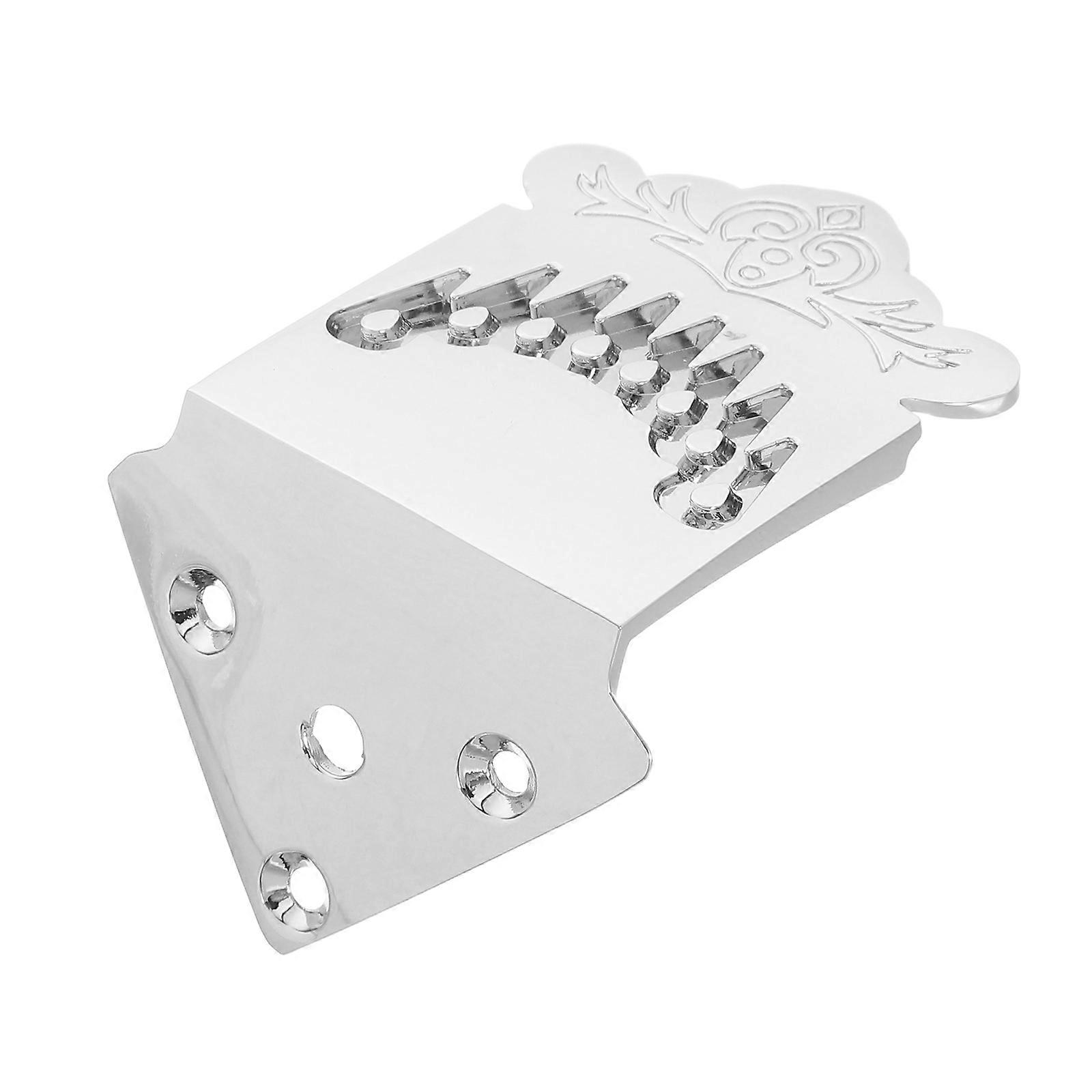 1 Set Metal Mandolin Tailpiece Parts for 8 String Mandolin Accessories Guitar Tailpiece