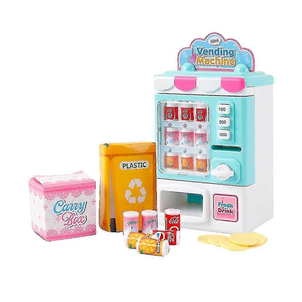 Kids Toys Vending Machine Beverage Machine Simulation Home Shopping Set Toys