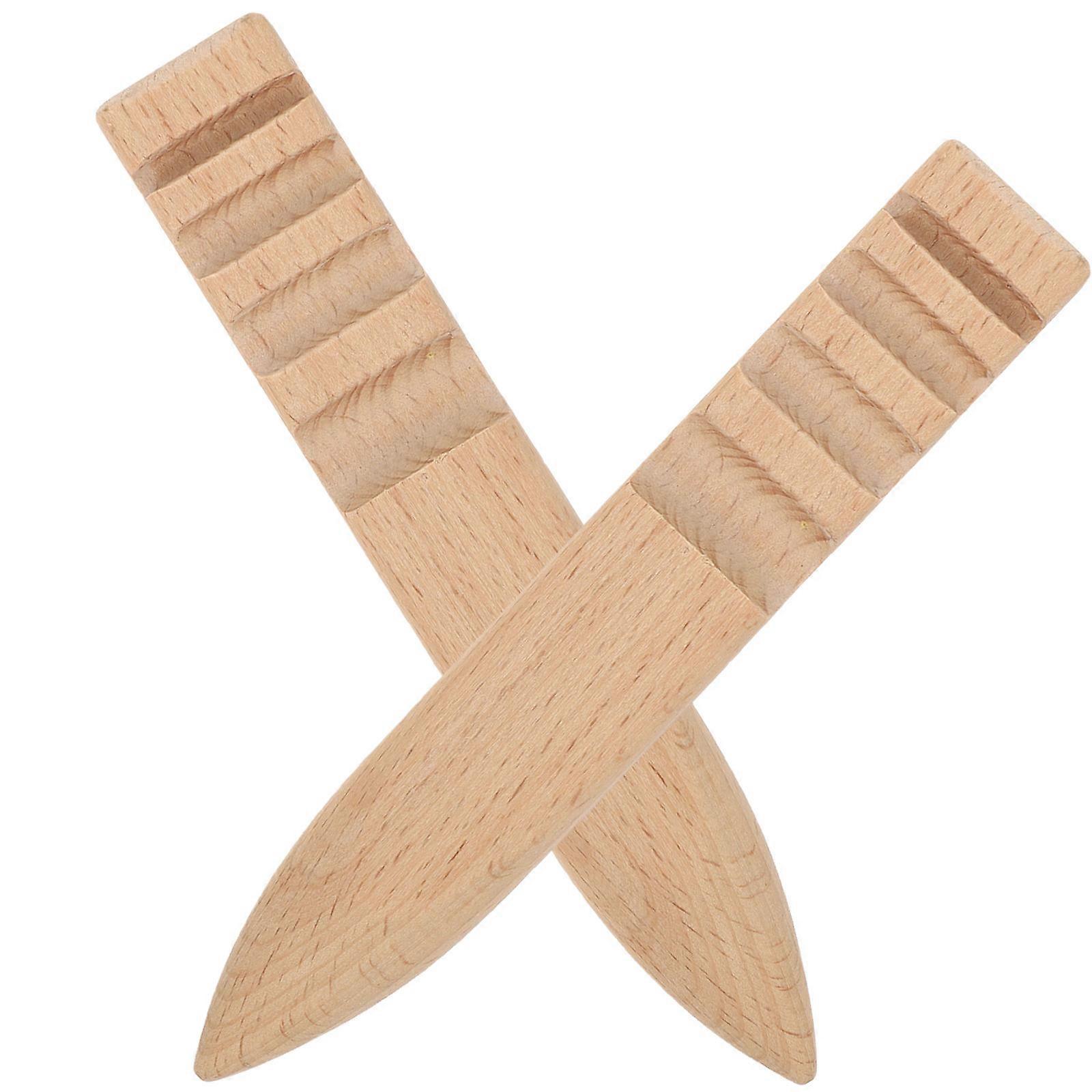 Burnisher Tool Set for Edge Polishing & Shaping – 2pcs Wood Craft Accessories for Sanding Various Thicknesses