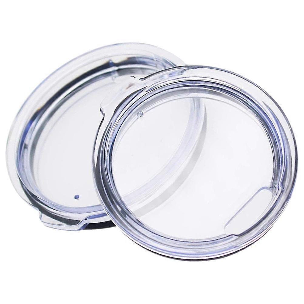 Transparent Plastic Tumbler Lid Replacement for Mason Jar with Leak Proof Seal and Airtight Design Portable Lids
