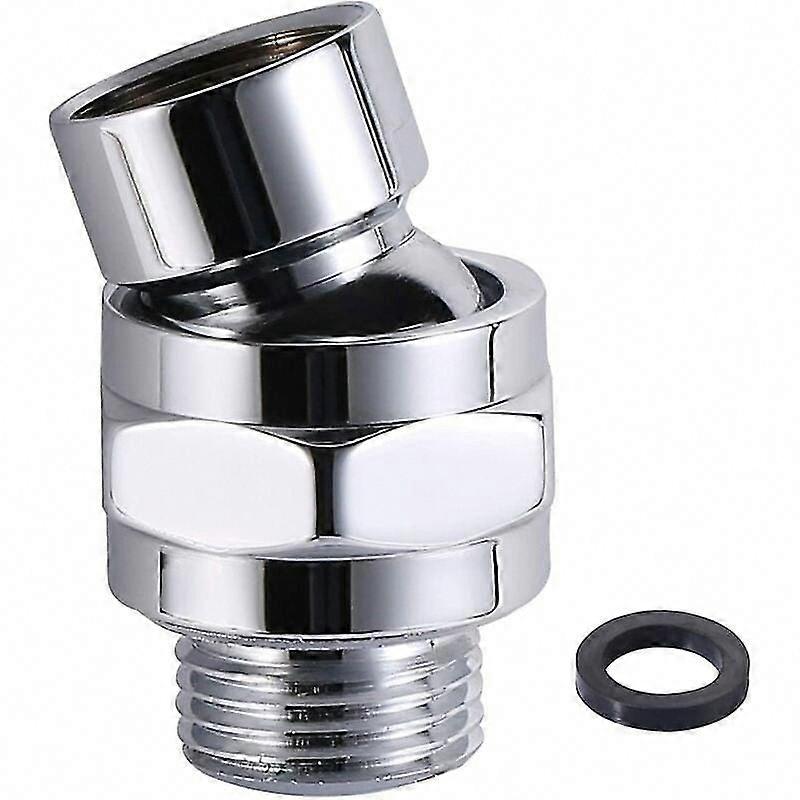 Adjustable Shower Arm Connector Swivel Adapter with G1/2 Chrome Brass Ball Joint