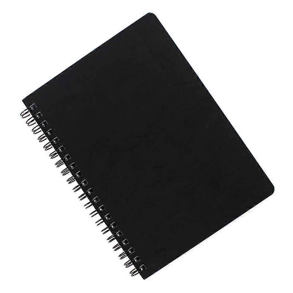 Kraft Paper notebook for Writing with Black Hardcover Spiral Bound 2 Pieces