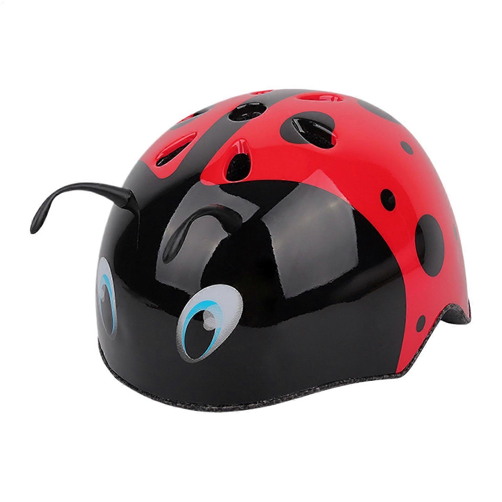 Casque pour enfant, léger, casque de skateboard mignon, accessoire de sécurité multisport pour enfants, coccinelle S.