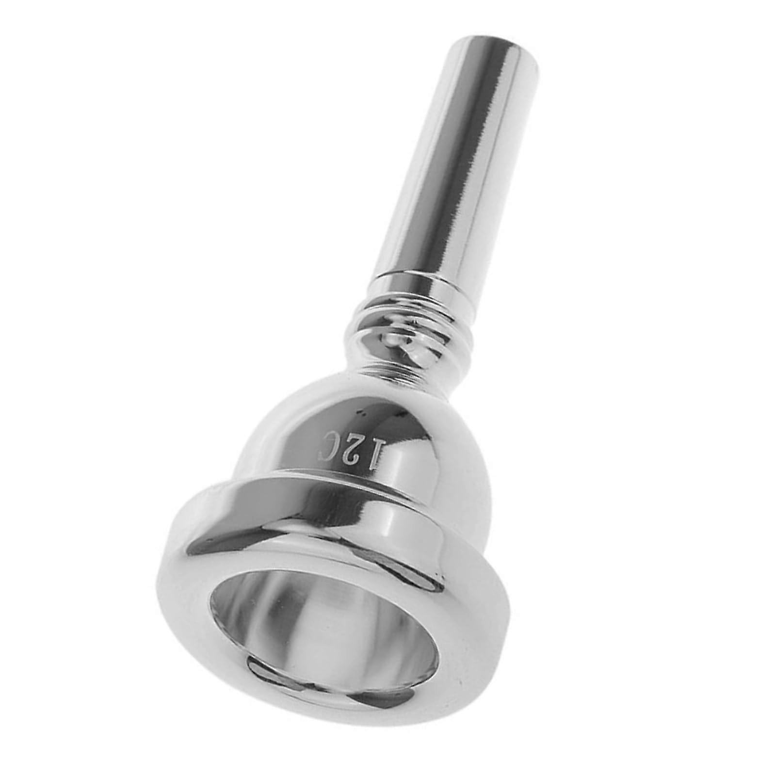 12C Alto Trombone Mouthpiece Copper Alloy Small Shank For Students And Professionals Silver