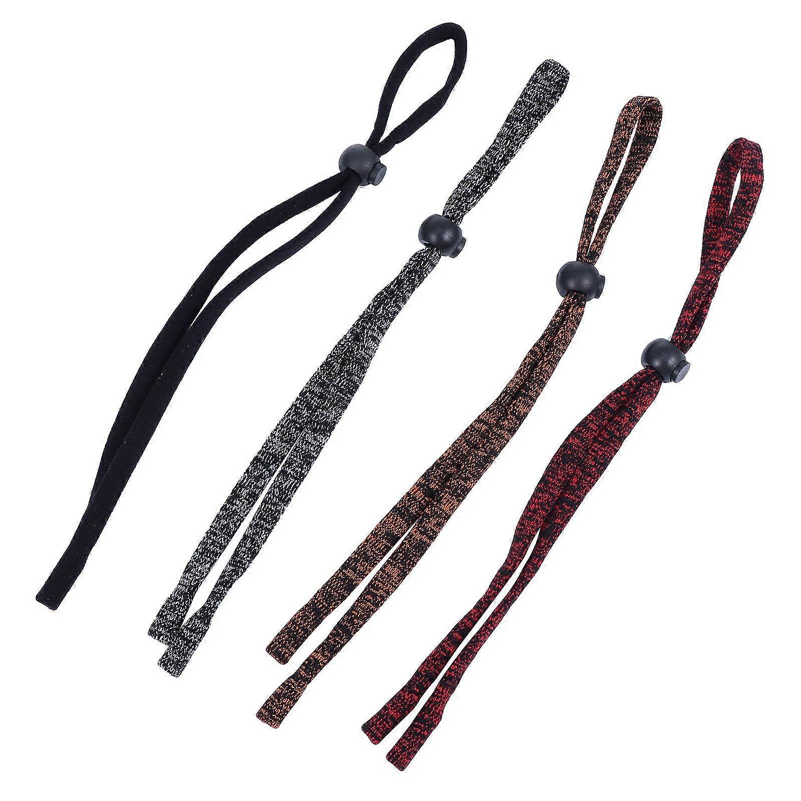 Eyeglass Holder Strap with Adjustable Design for Outdoor Use Assorted Color Stretch Cotton Plastic 4pcs